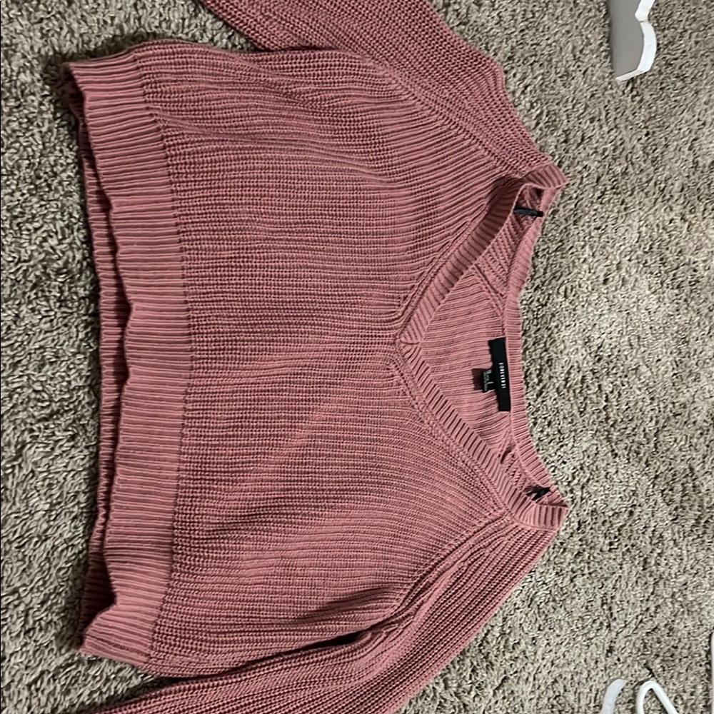 Pink V-Neck Sweater